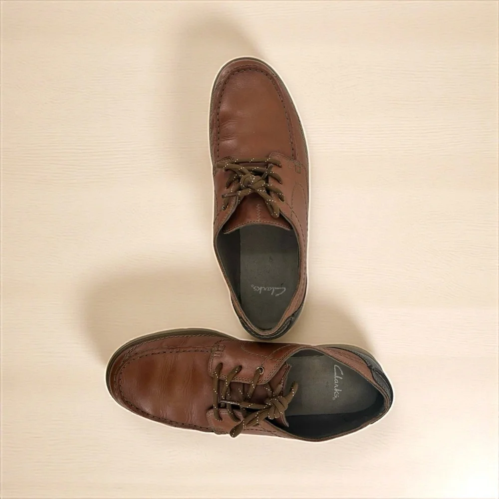 Clarks Men's Brown‎ Leather Boat Shoes